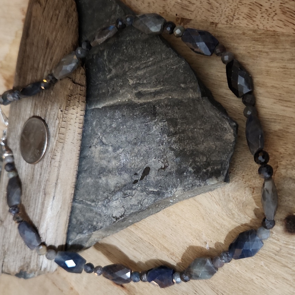 Jay King Labradorite and Sterling Silver Necklace NWOT